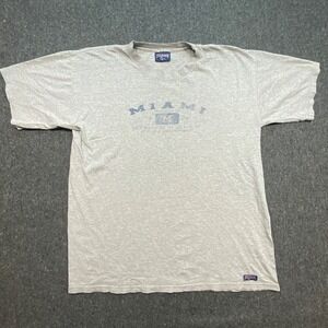 Jansport T Shirt L Mens Gray Miami‎ University Collegiate Vintage Made in USA